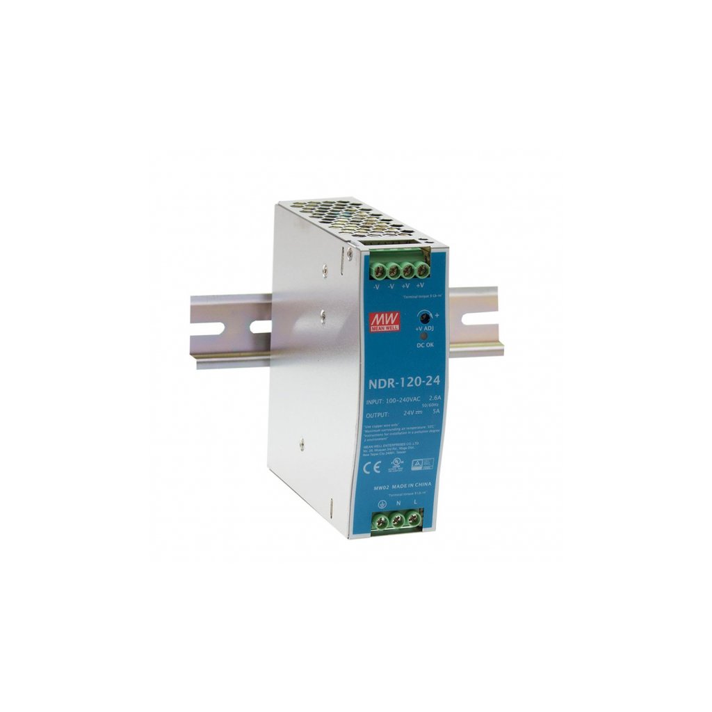 Zdroj napájací na DIN lištu 24VDC, 120W, 5A