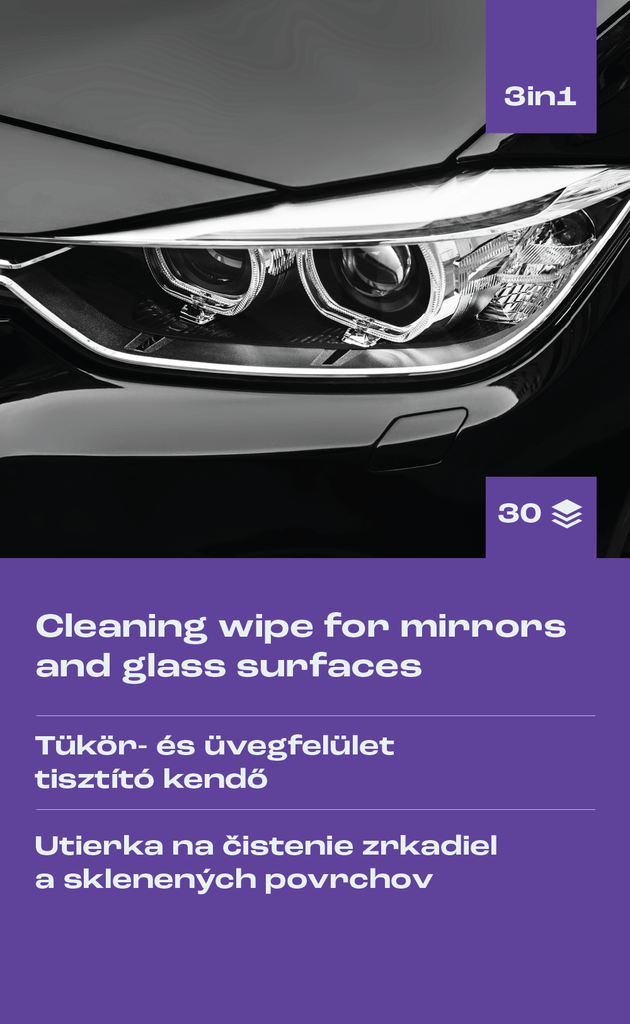 Swundo wipes for cleaning mirrors and glass surfaces