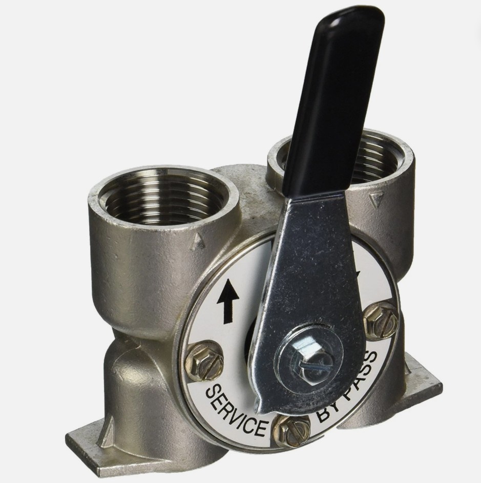 Fleck bypass 1" inox